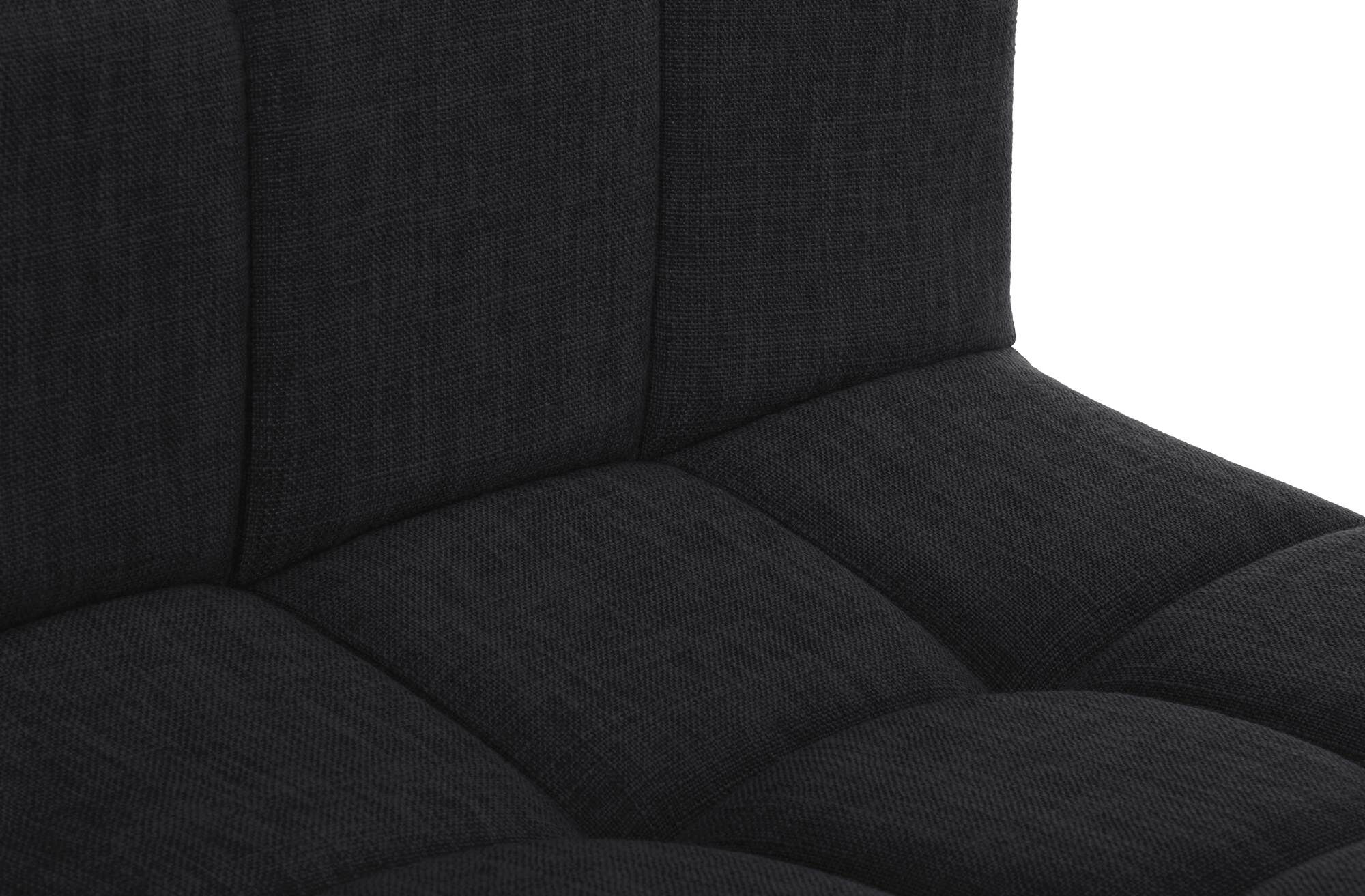 2er Set Barhocker Calma Stoff weiß, schwarz