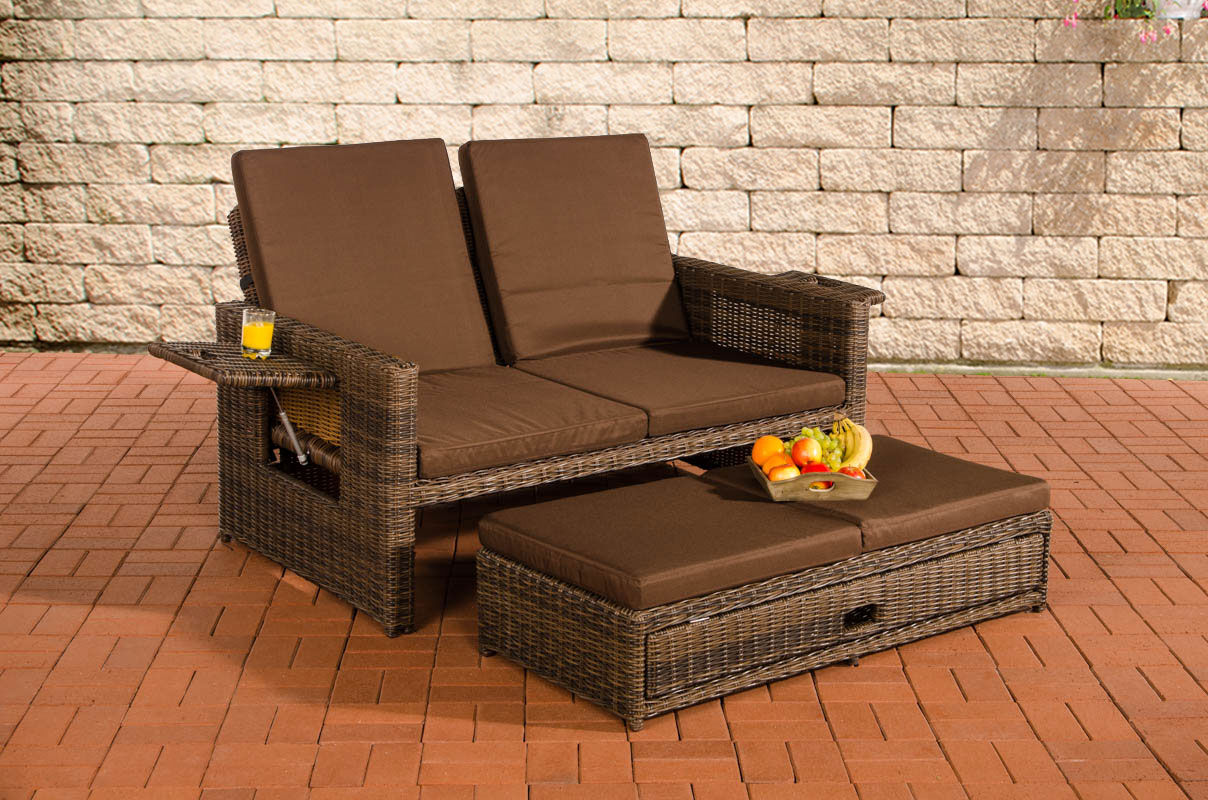 Sofa Ancona Terrabraun 5mm, braun-meliert