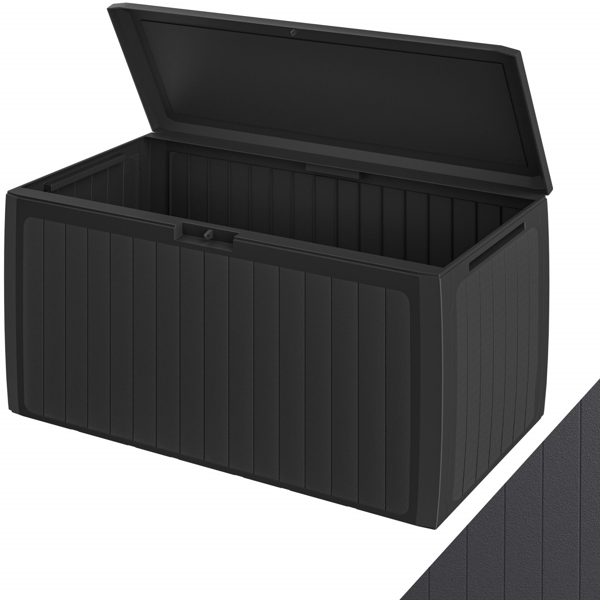 Gartenbox 290L Anthrazit Board Plus mit Rollen wetterfest