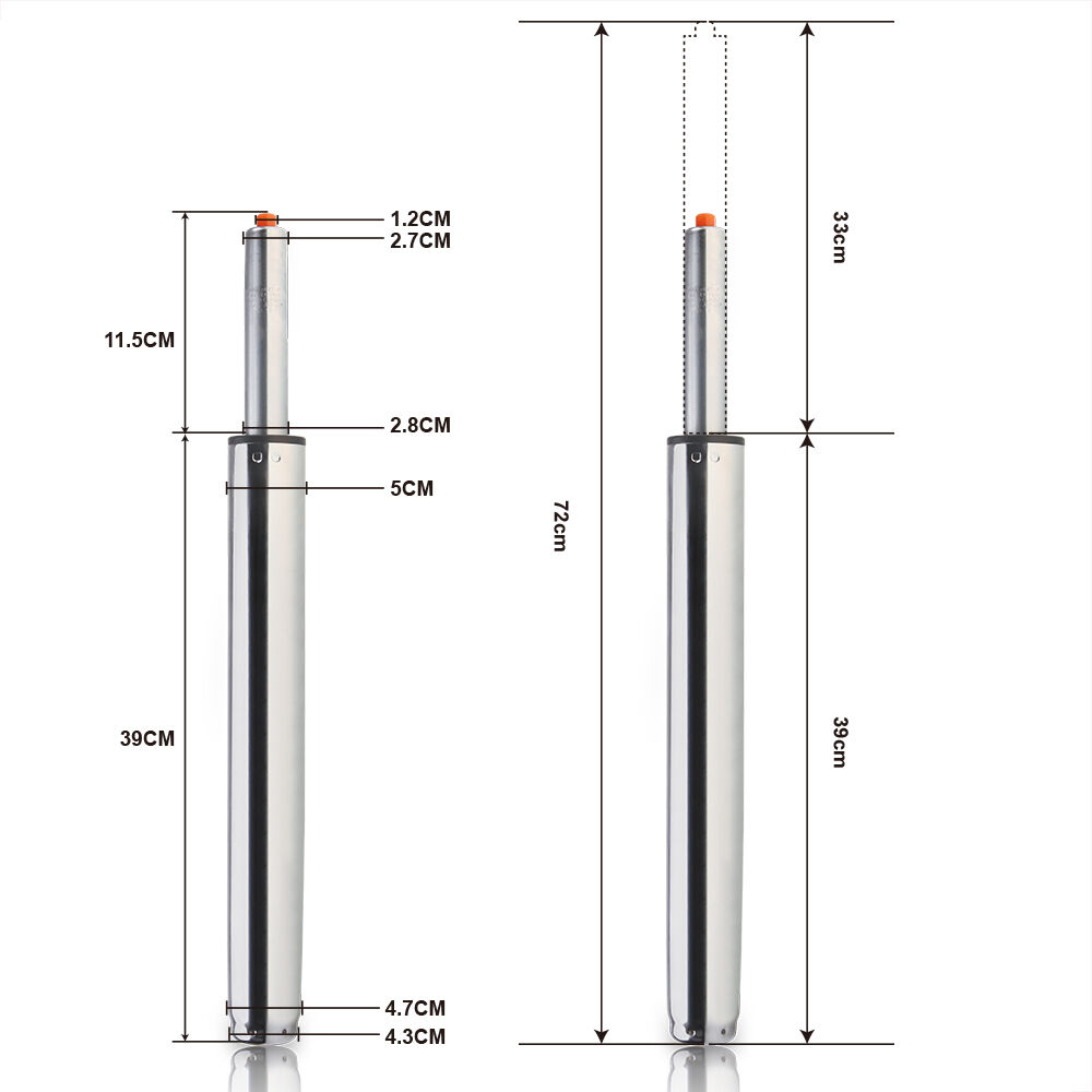Gasdruckfeder 720mm in bester Güteklasse III