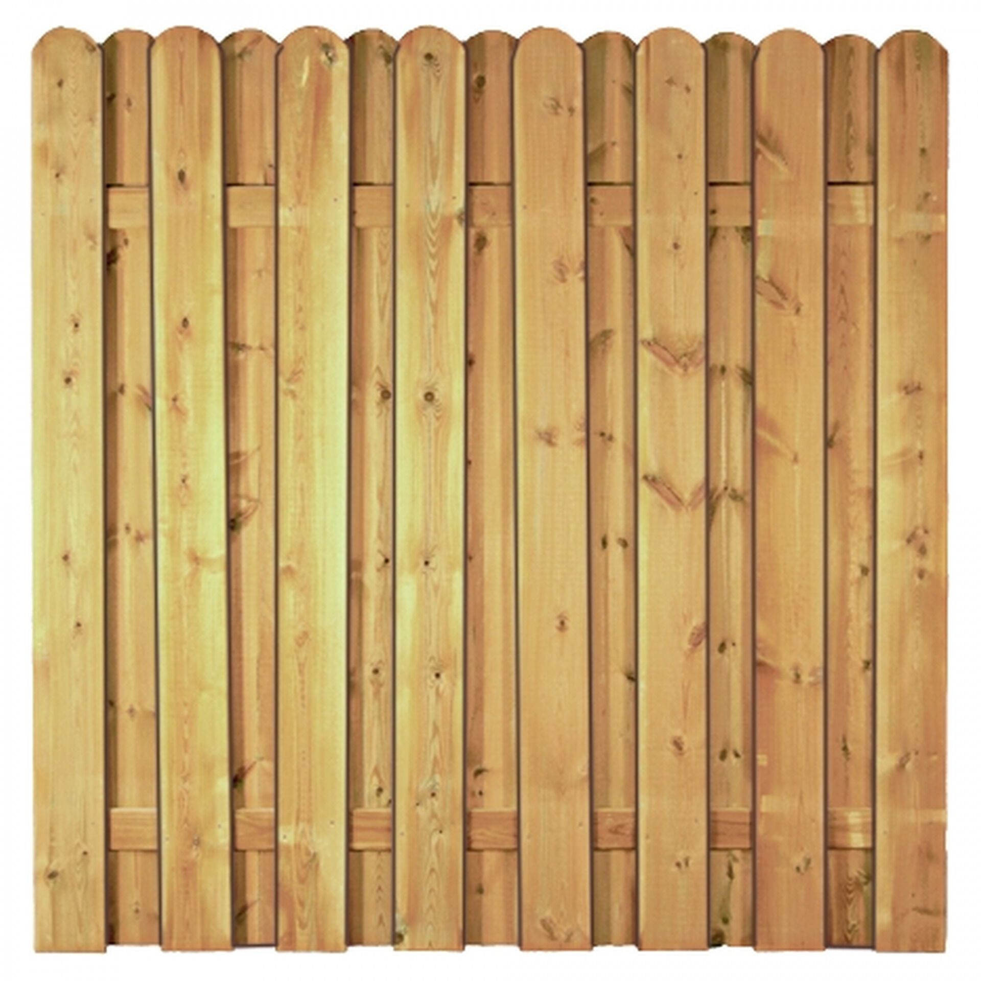 DAAN-Serie gerade, 180 x 180 cm, kdi-grün, Lamellen 20 x 145 mm, geschraubt