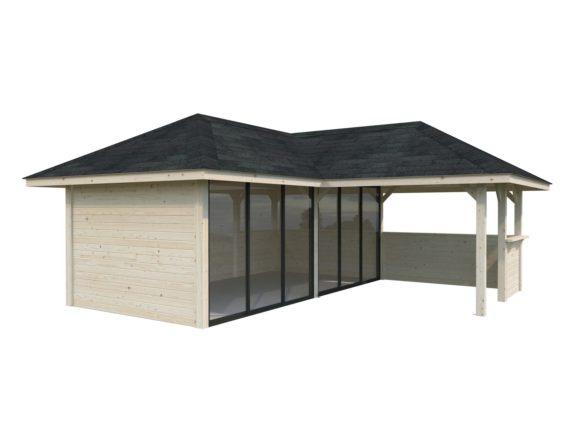 Palmako Pavillon Bianca 24,9 m2 Set 222 Slide