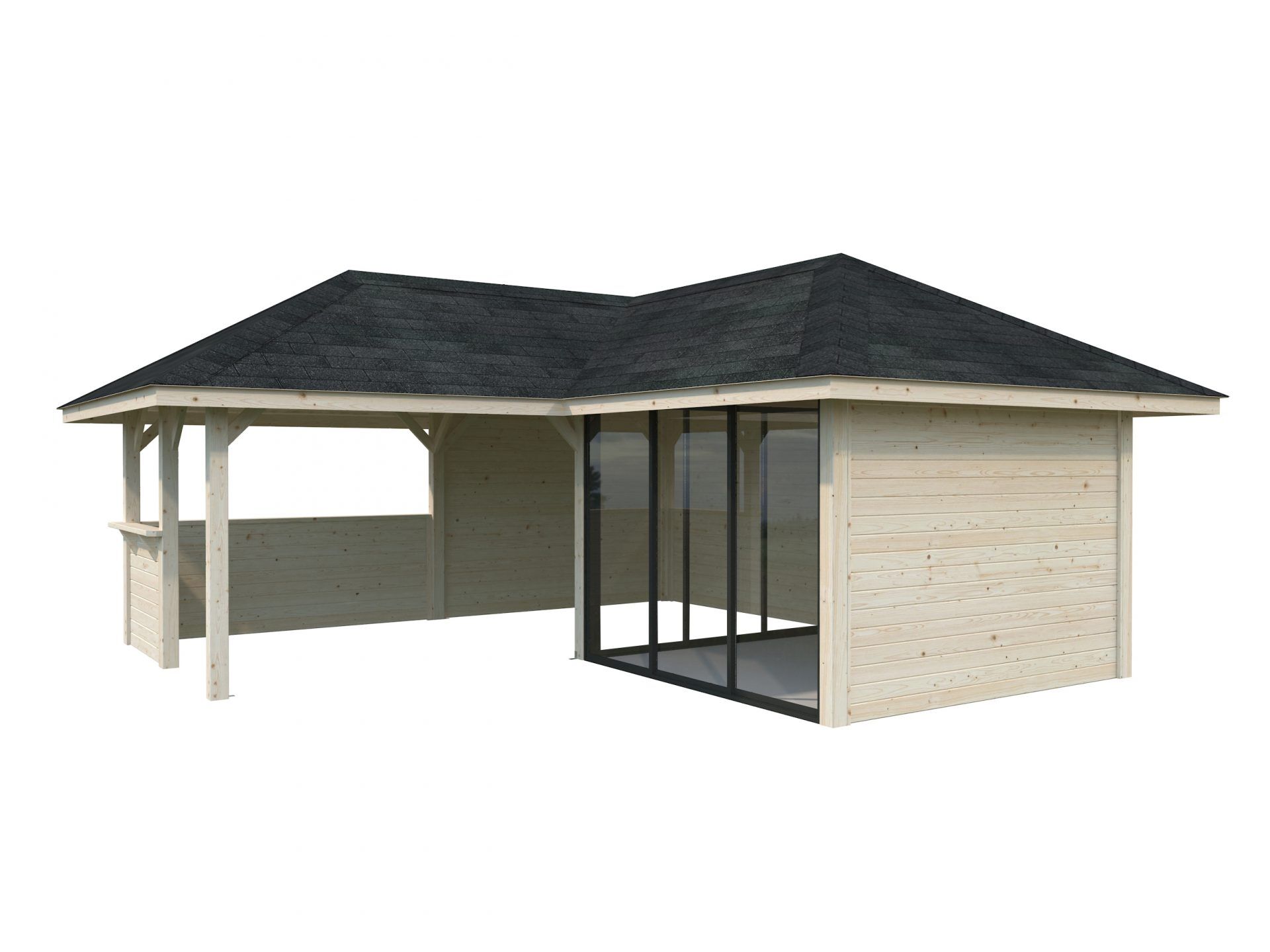 Palmako Pavillon Bianca 24,9 m2 Set 209 Slide