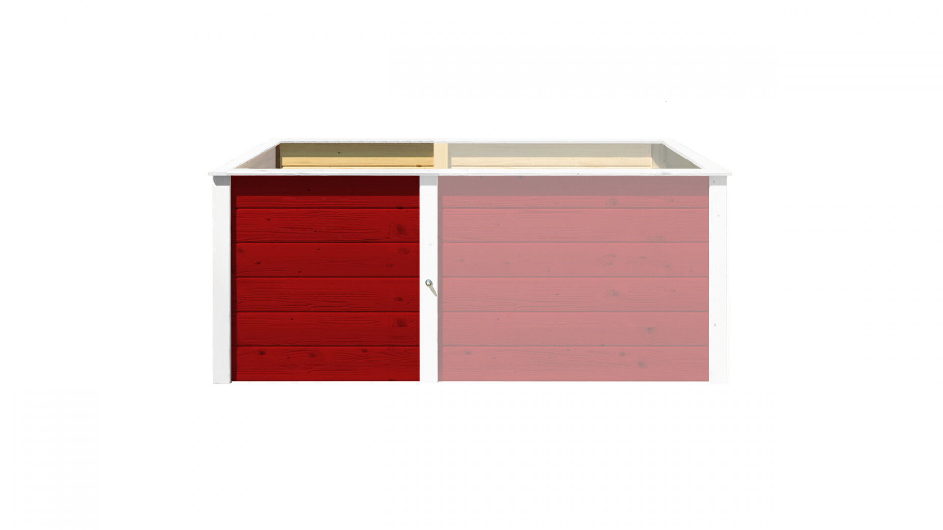 weka Ergänzungssatz Hochbeet Modular , 21 mm, rot, 67 cm