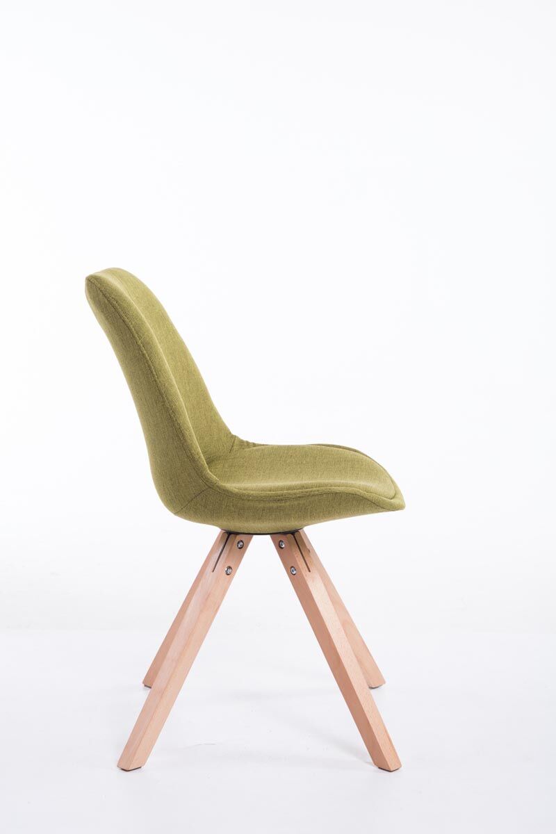 Besucherstuhl Toulouse Stoff Natura Square, grün