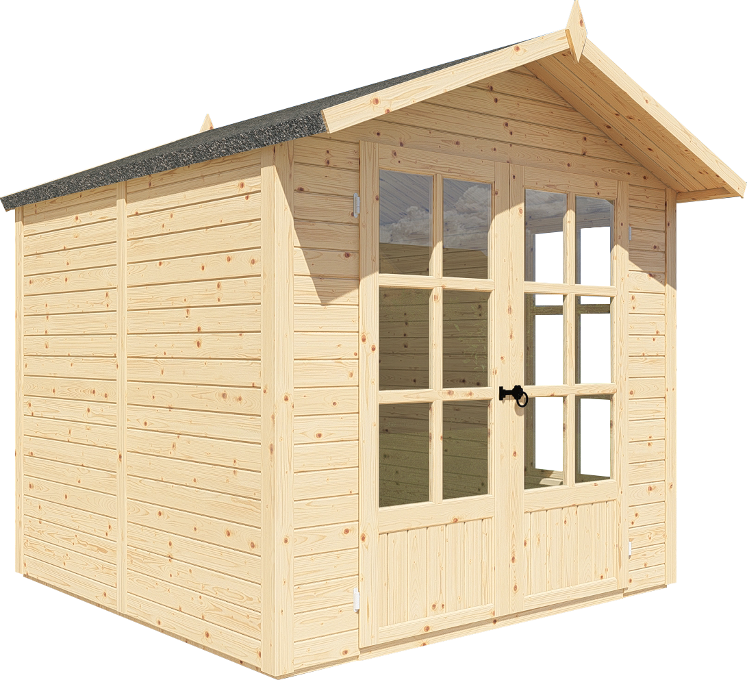 Gartenhaus MELROSE naturbelassen 202 x 207 cm