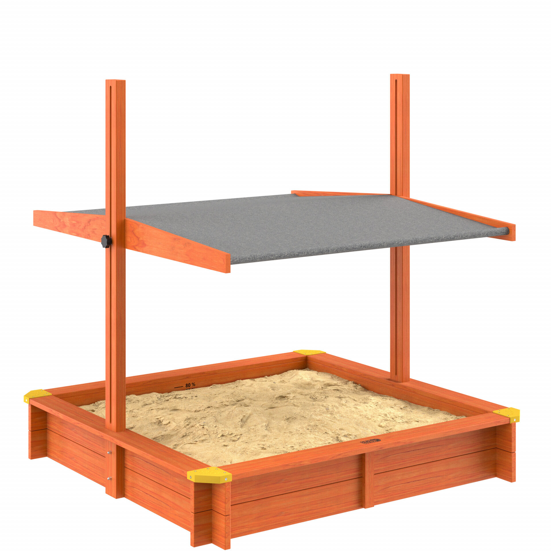 Sandkasten Sami 120x120cm UV-Schutz 50+