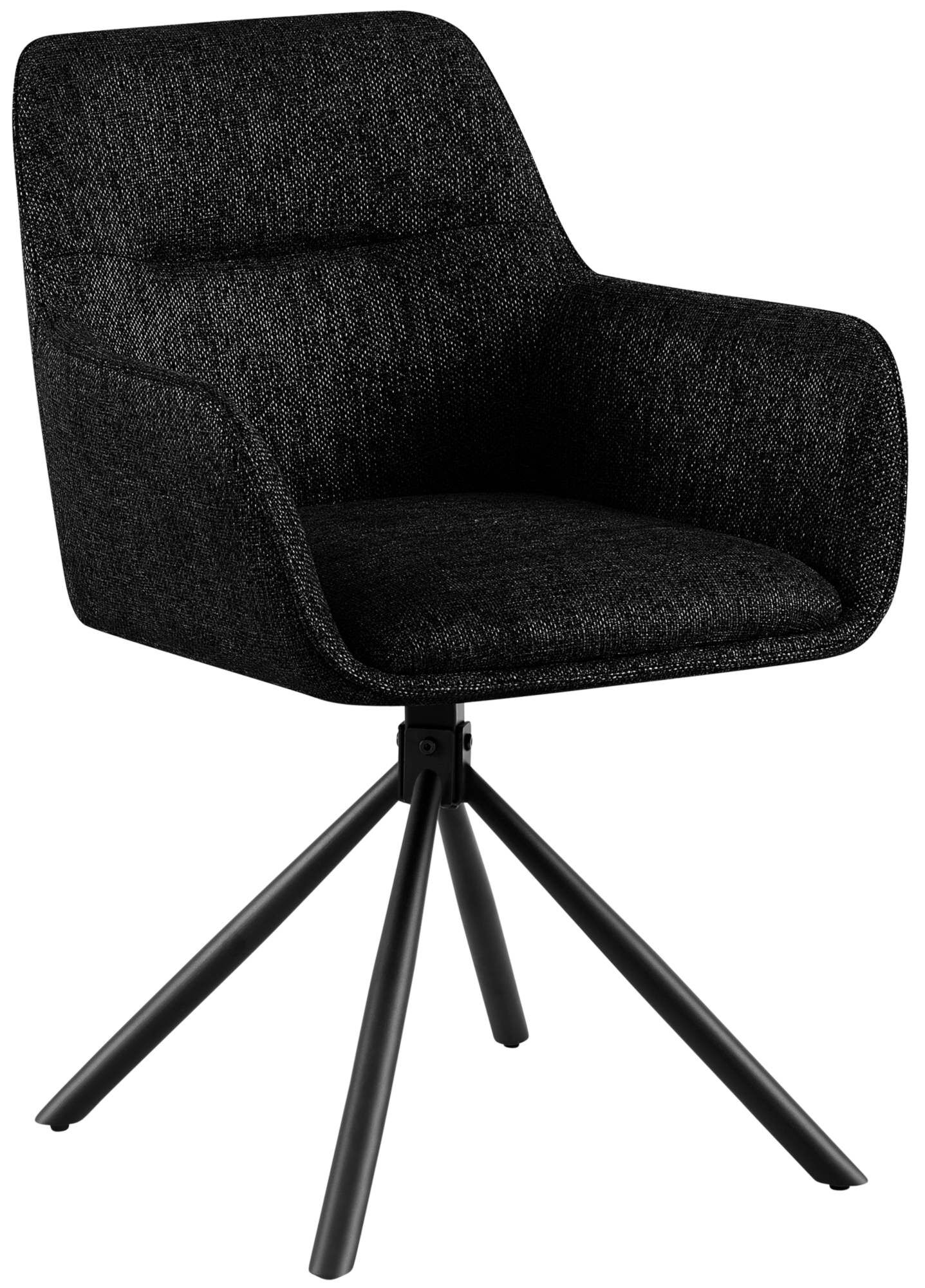 Stuhl Tipton Stoff, schwarz