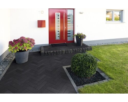 Pflasterstein Rechteckpflaster Crescendo 30x10x8 cm, Anthrazit mit Microfase
