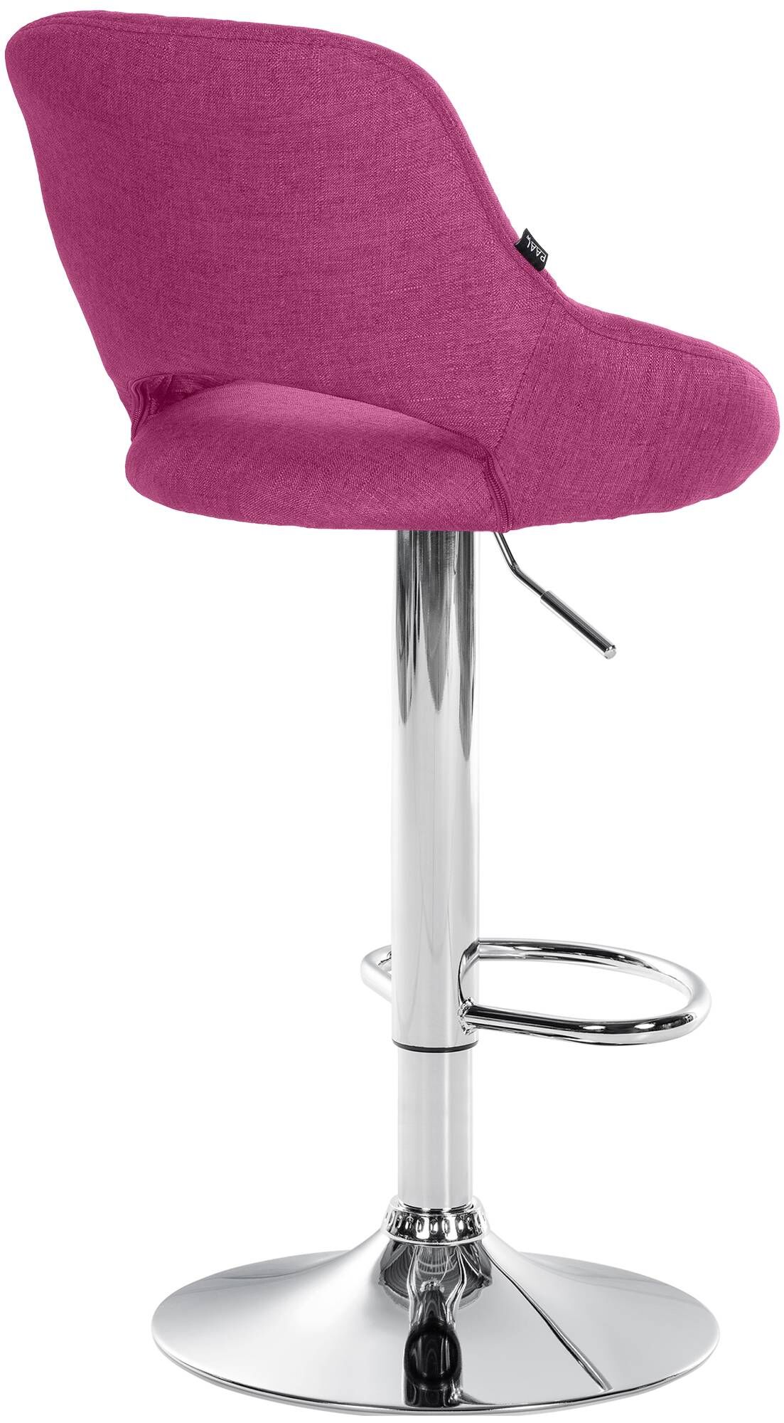 Barhocker Milet Stoff chrom, lila