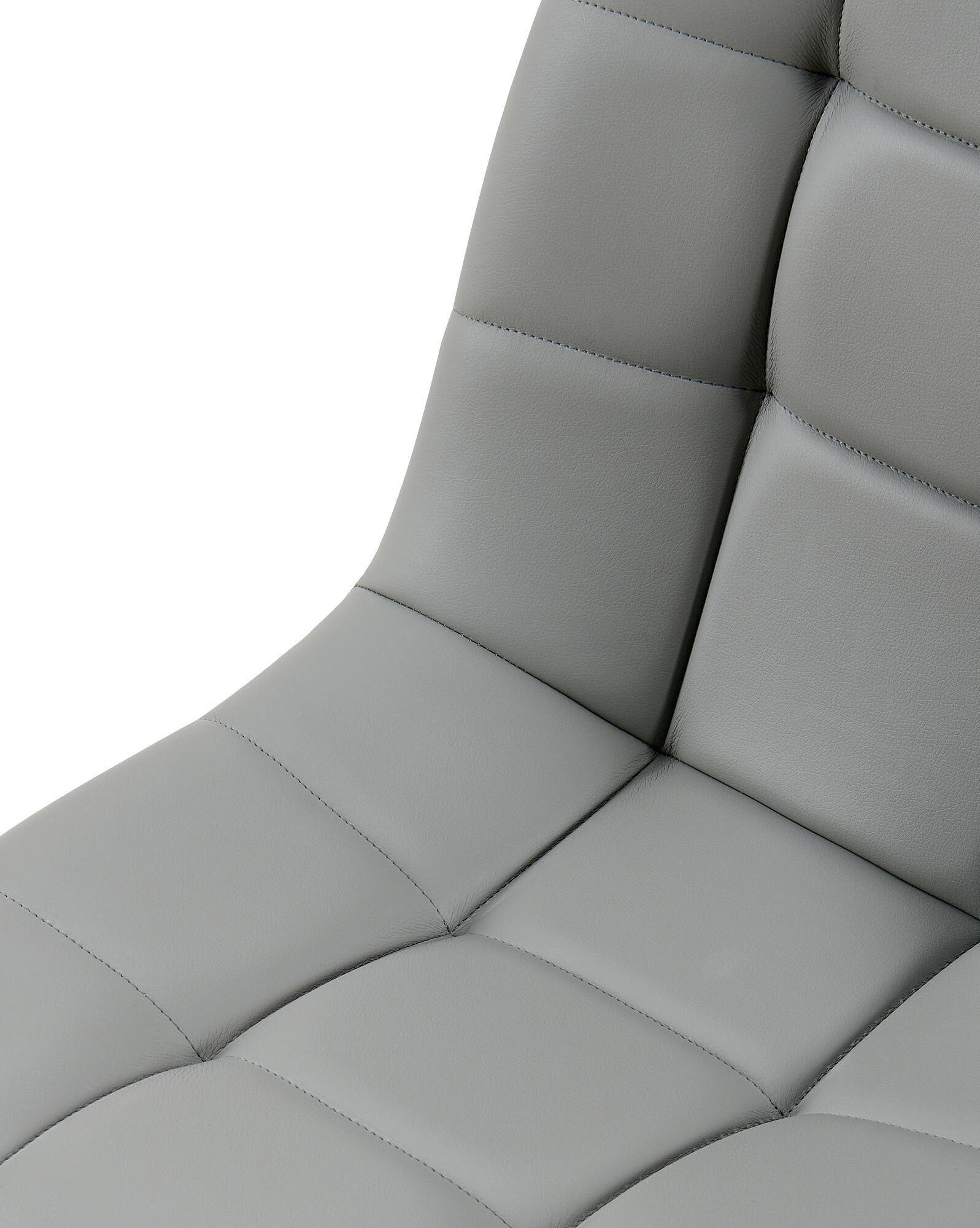 Esszimmerstuhl Antibes Kunstleder, hellgrau