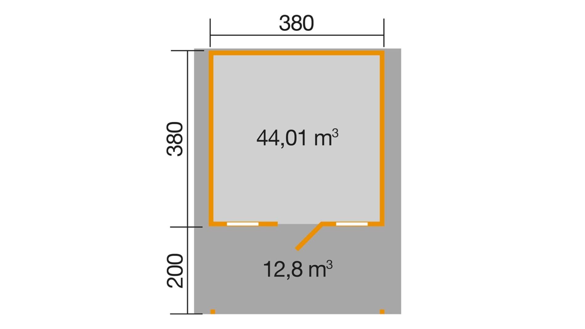 weka Weekendhaus 138 A Gartenhaus 4,5x5,9m