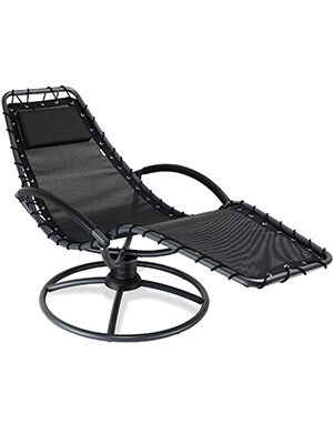 Relaxliege Eve Anthrazit mit Schaukelfunktion