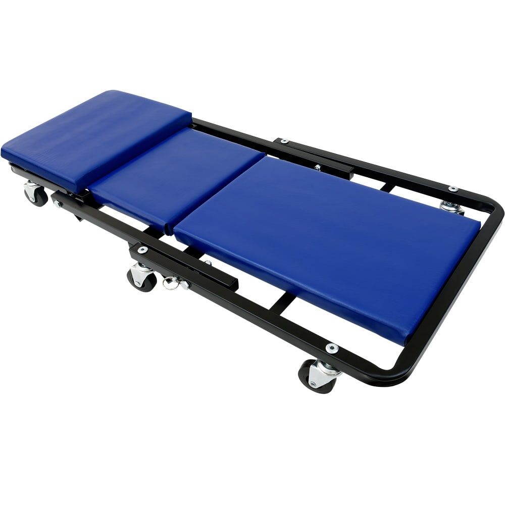 Kfz-Montageliege Rollbrett Blau 92x44x12cm umbaubar