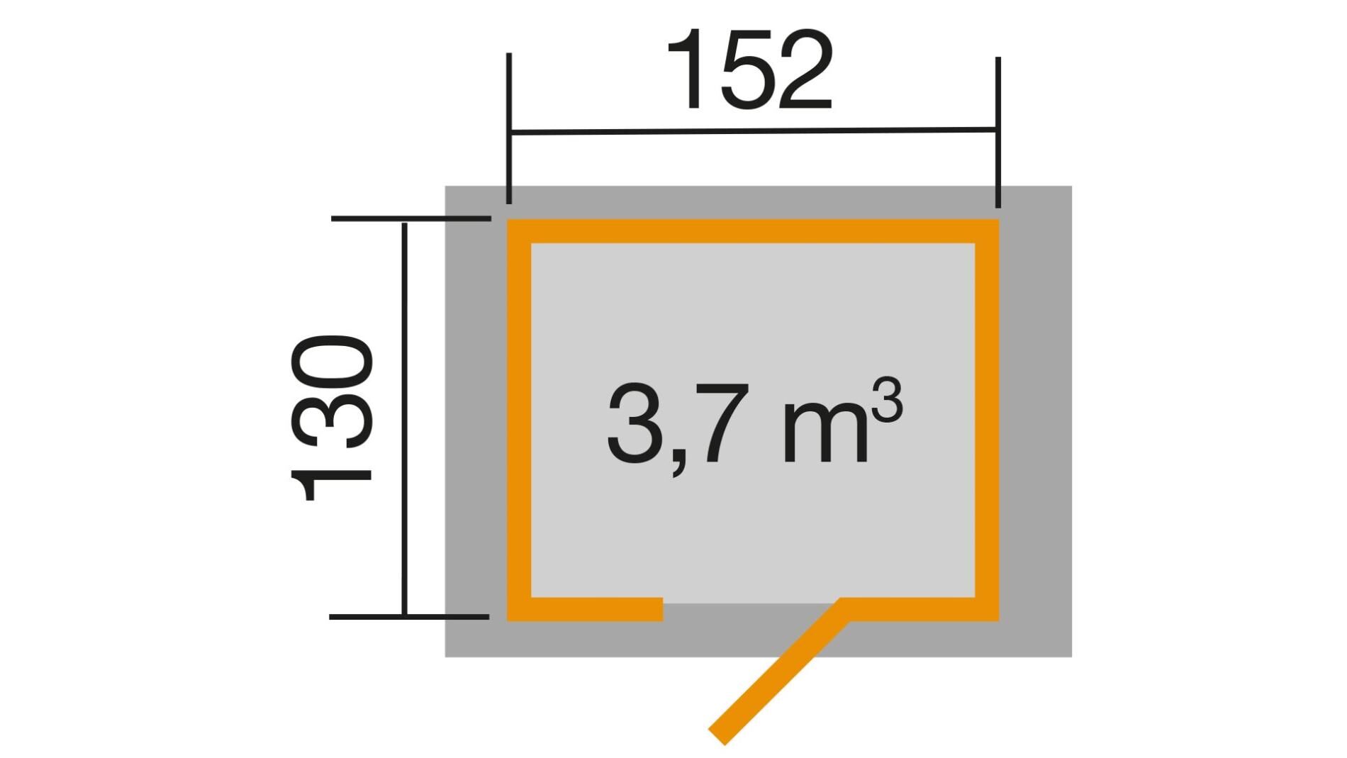 weka Gartenhaus 317 - 1,9x1,5m