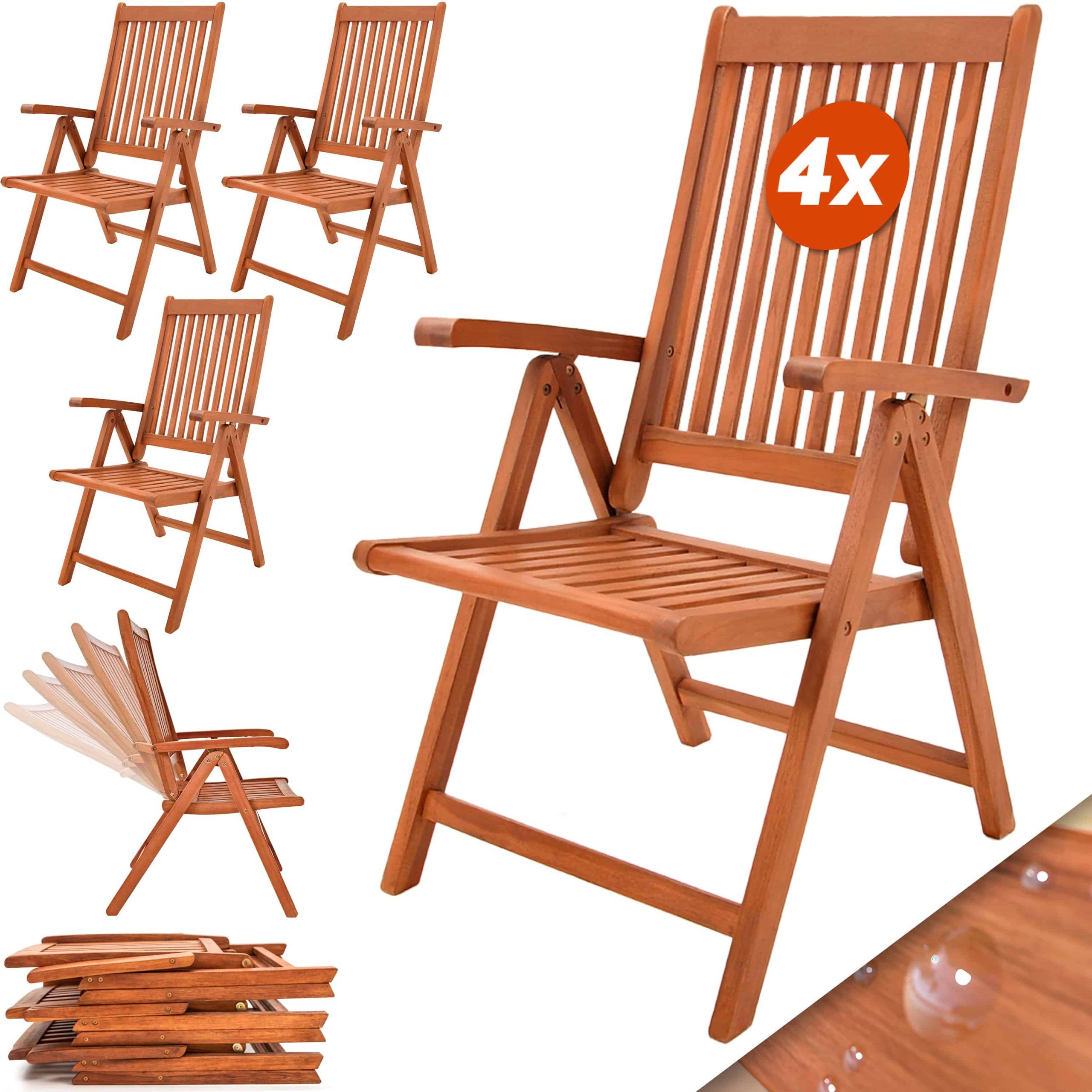 Klappstuhl Vanamo 4er-Set Eukalyptus FSC®-zertifiziert