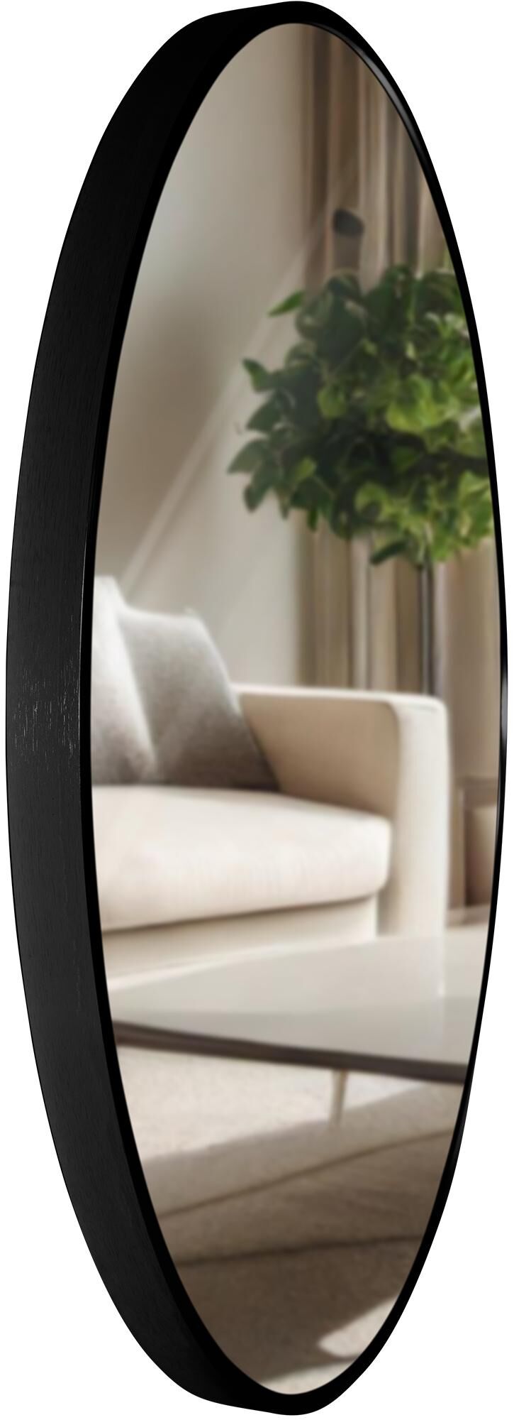 Wandspiegel Elsie L, schwarz