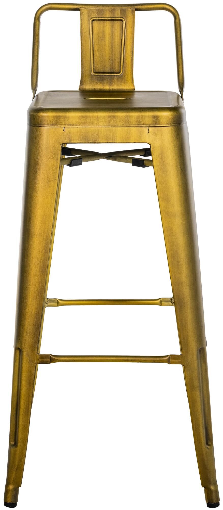 4er Set Barhocker Mason, gold