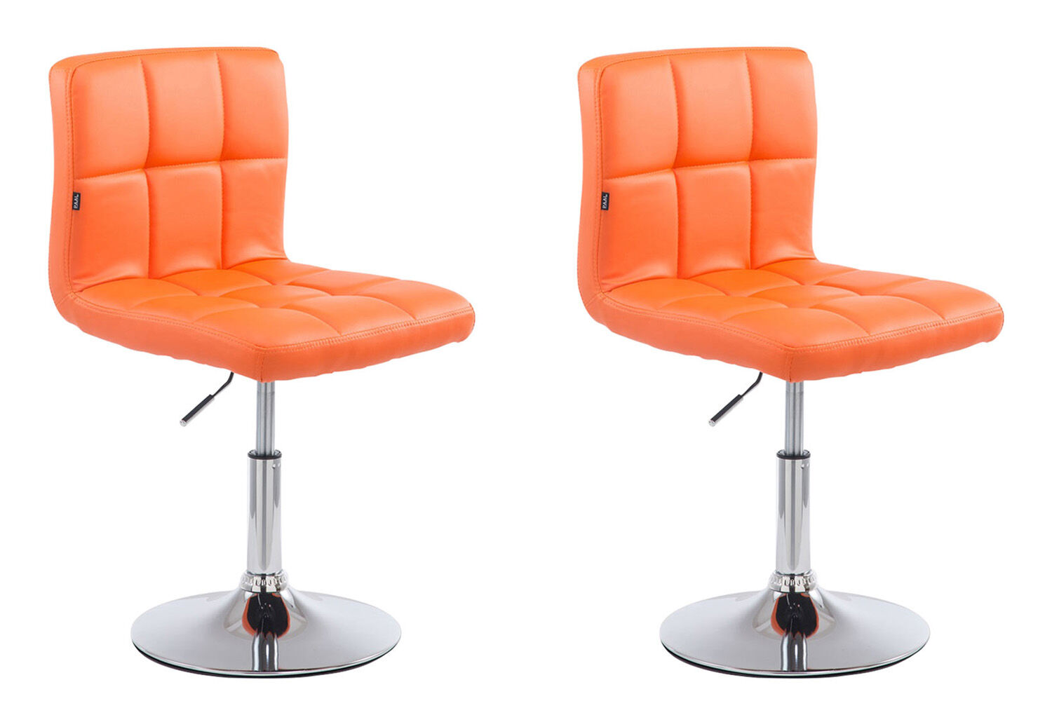 2er Set Lounger Palma V2 Kunstleder, orange
