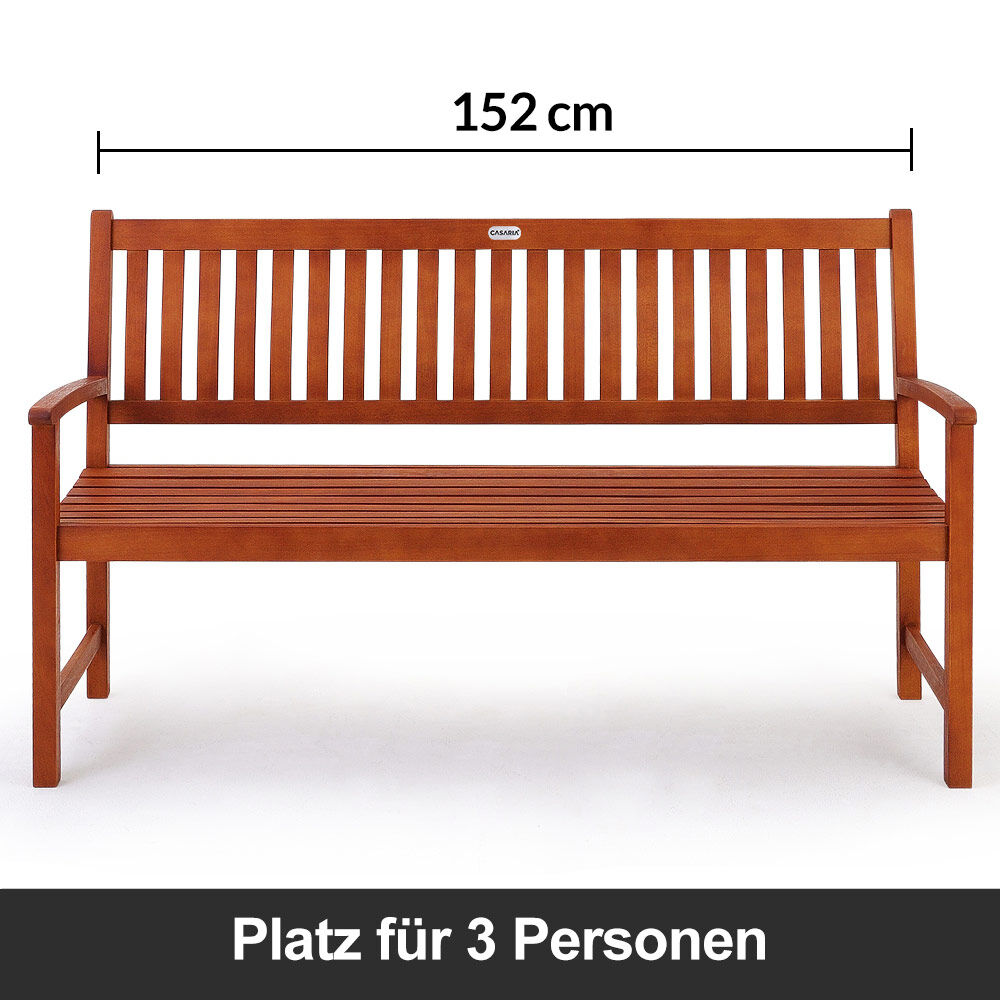 Gartenbank Maxima Eukalyptusholz FSC®-zertifiziert 152x55x92cm