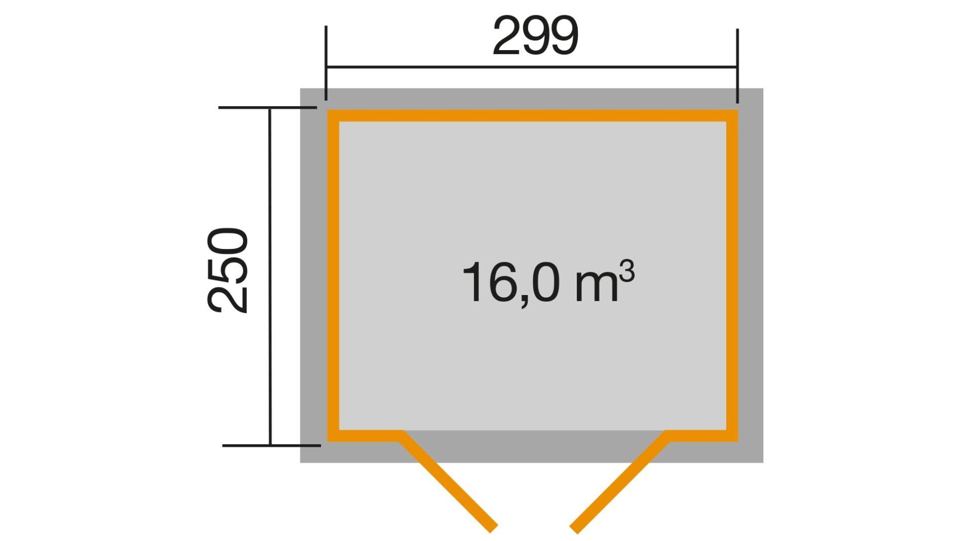 weka Gartenhaus 323 - 3,3x2,7m
