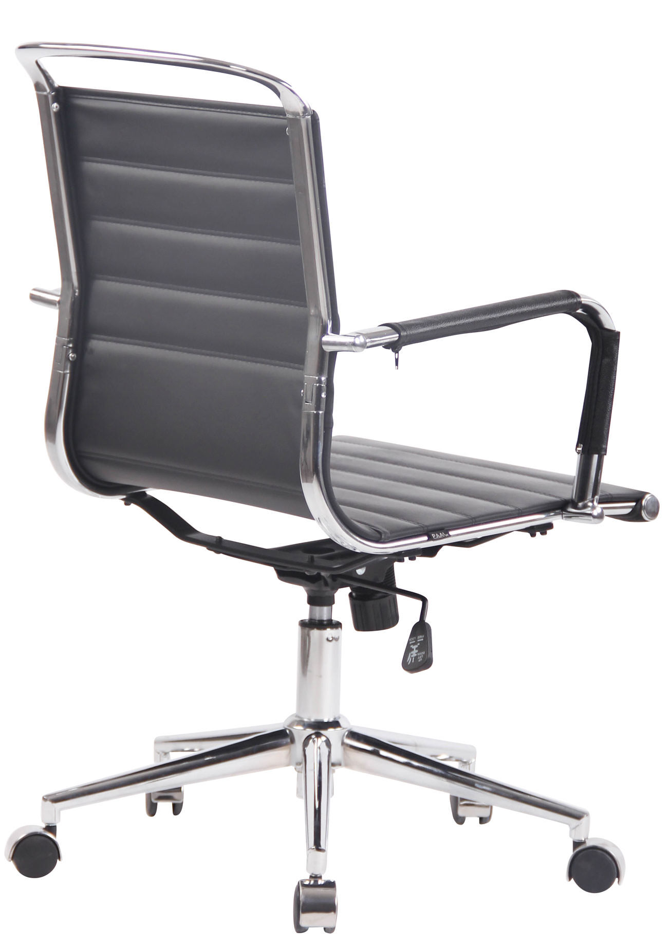 Bürostuhl Barton Echtleder, schwarz
