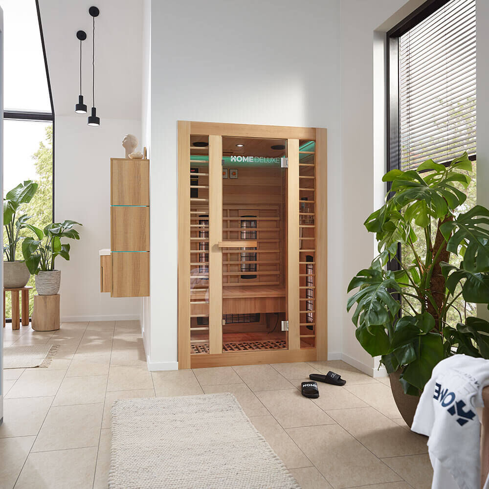 Infrarotkabine REDSUN DELUXE PLUS M - 120 x 105 cm für 2 Personen