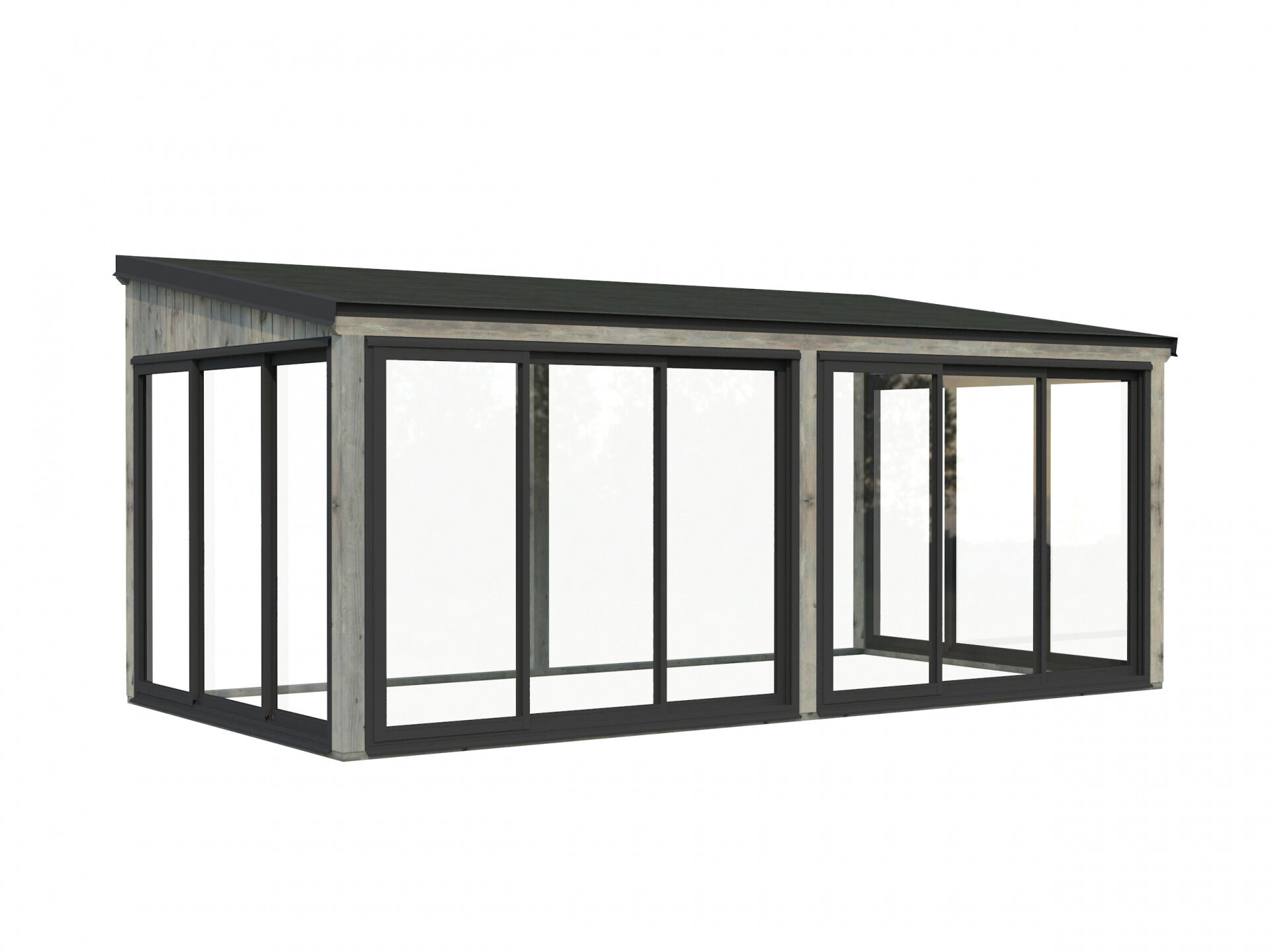 Palmako Gartenzimmer Glashaus Lumi 16,2 m² Slide Plus