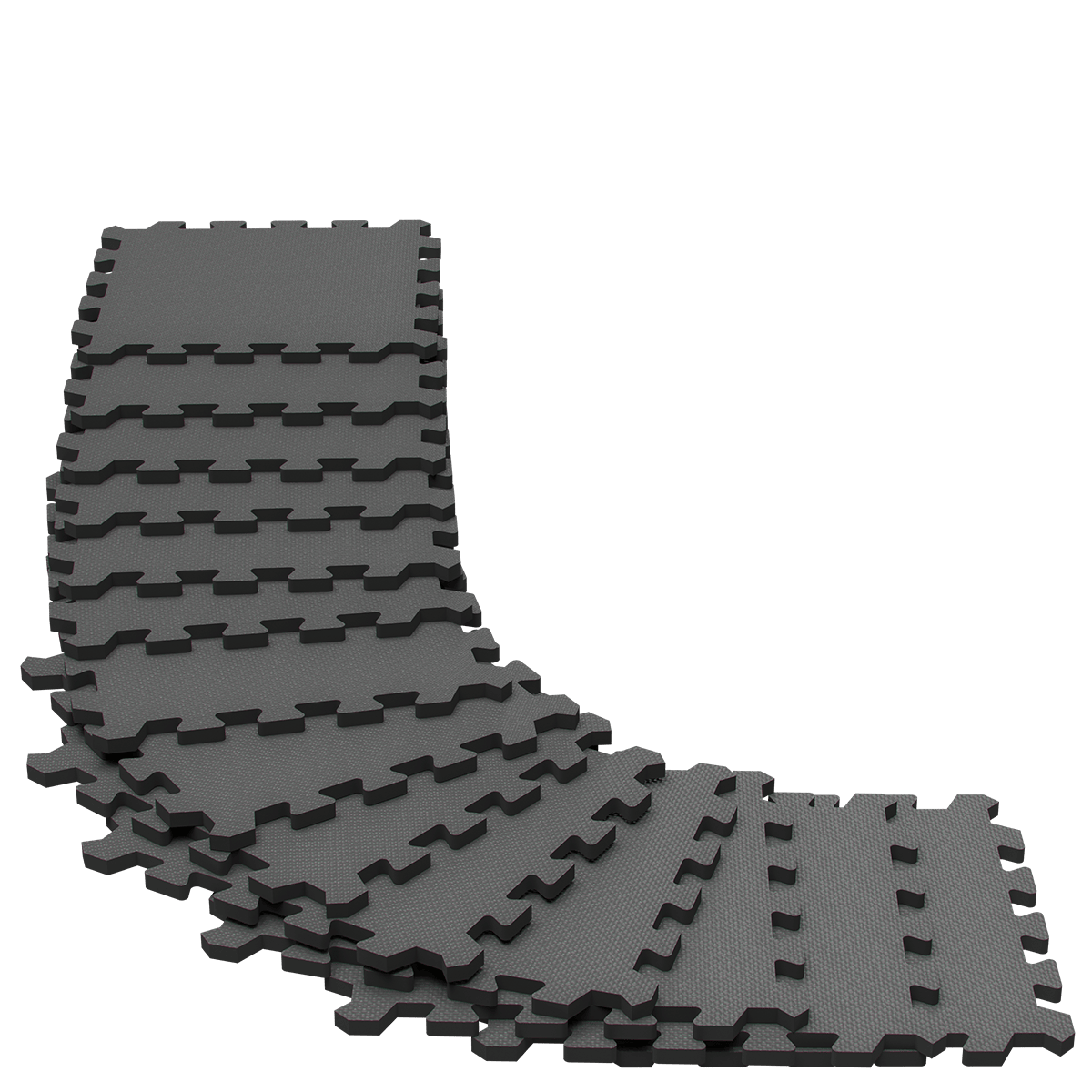 Bodenschutz-/Puzzlematten 36er-Set Grau 175x175x1cm