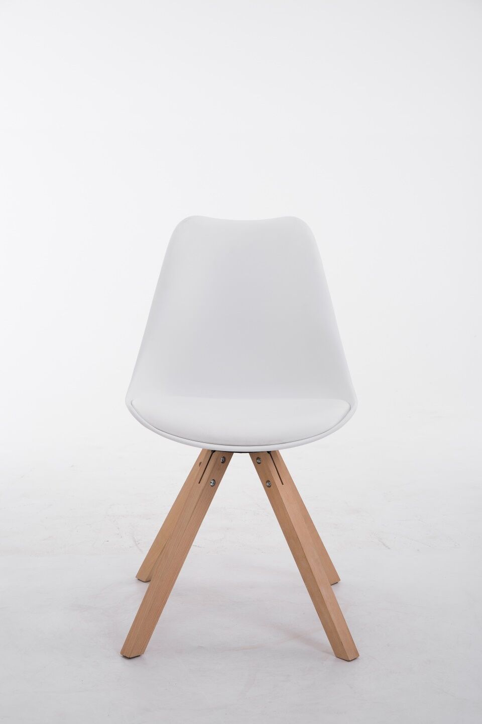 Besucherstuhl Toulouse Natura Square, weiß