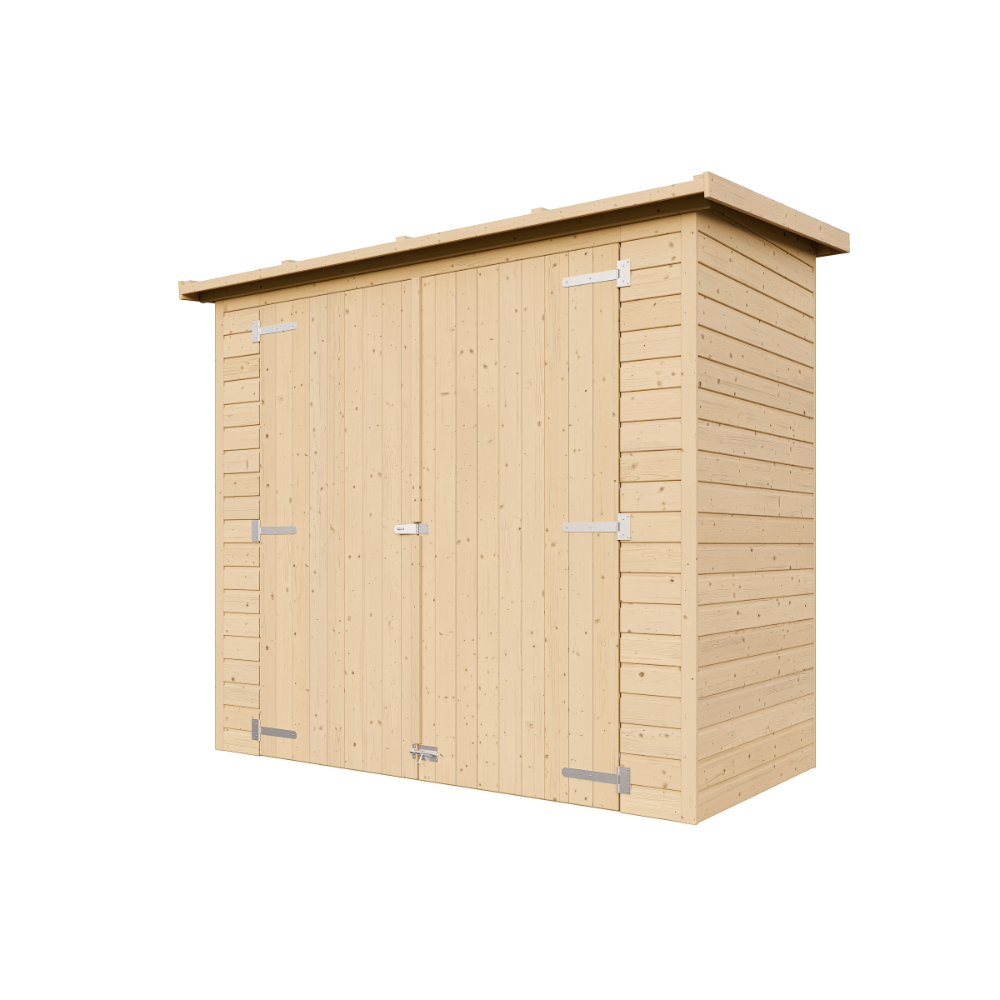 Geräteschuppen aus Holz M348 – 205 x 101 cm – 2 m2