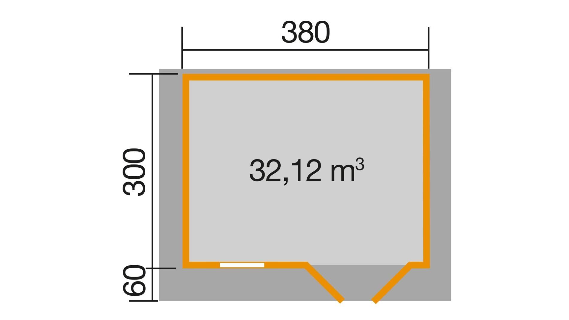 weka Gartenhaus 136 - 4,6x3,7m
