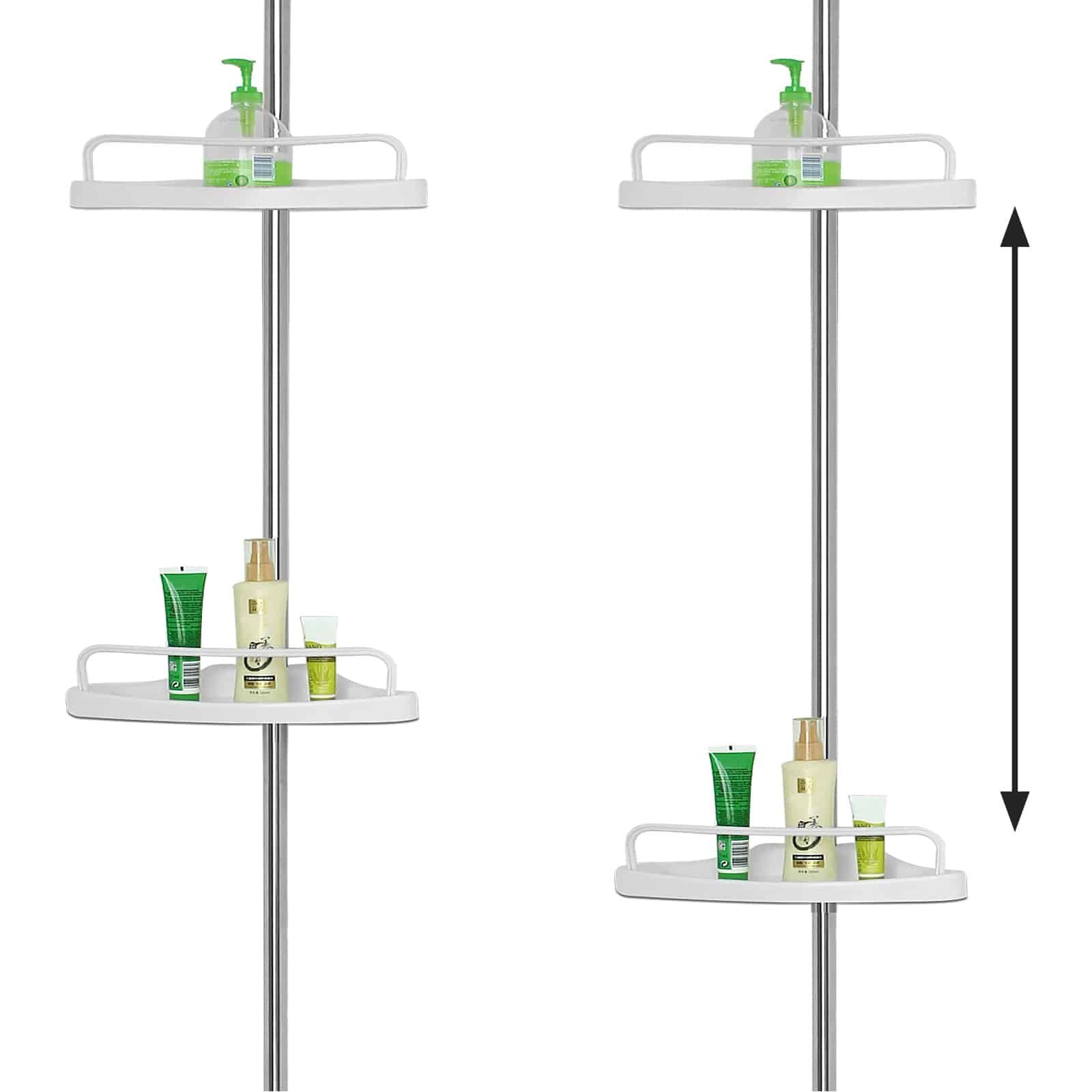 Teleskop Duschregal Edelstahl 92-306cm