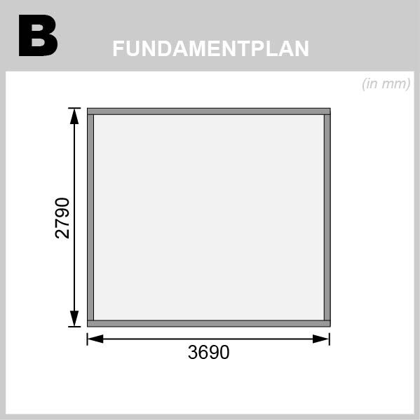 Pultdach Gartenhaus Trittau 5 natur