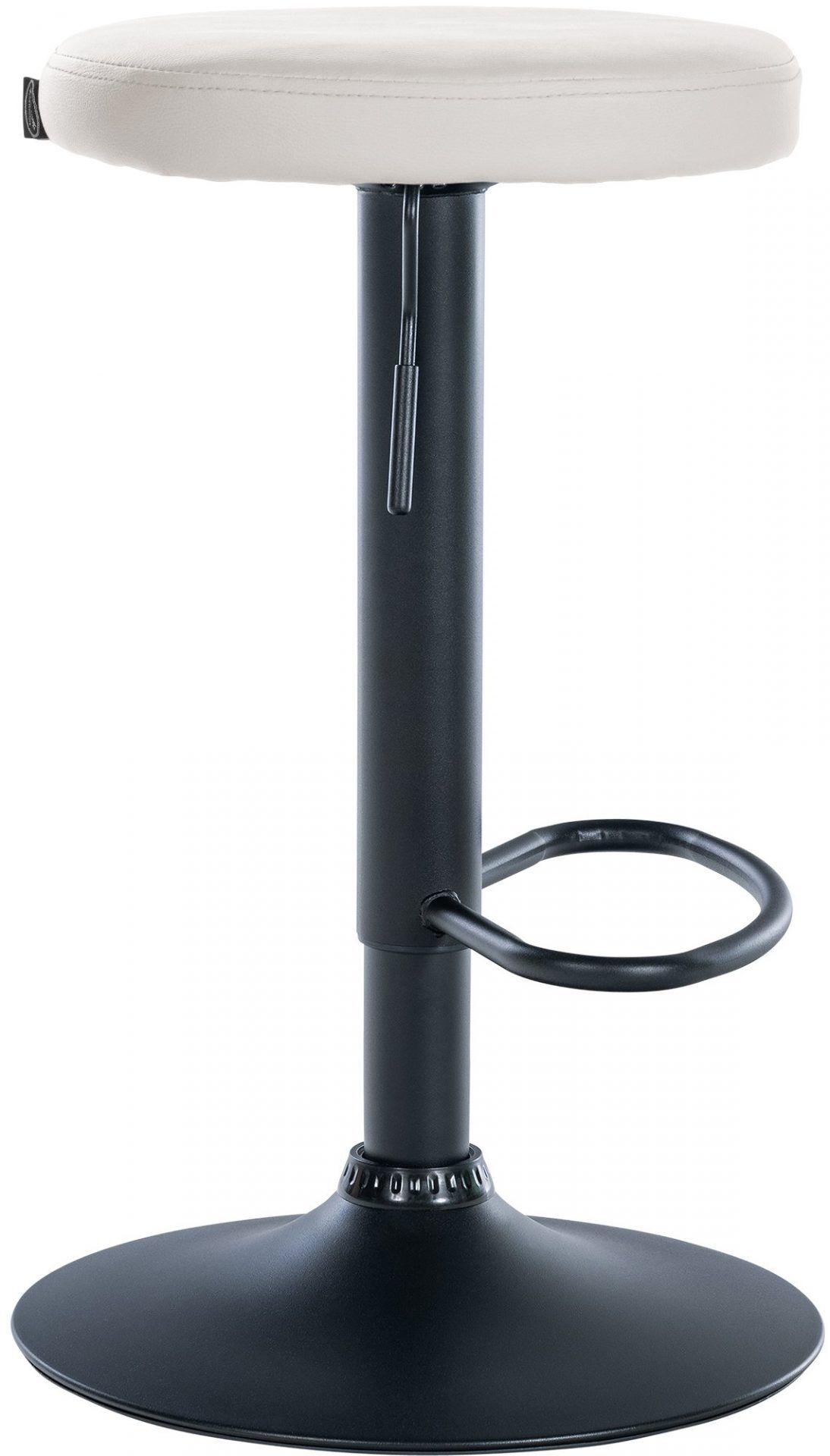 2er Set Barhocker Ponte Kunstleder schwarz, weiß