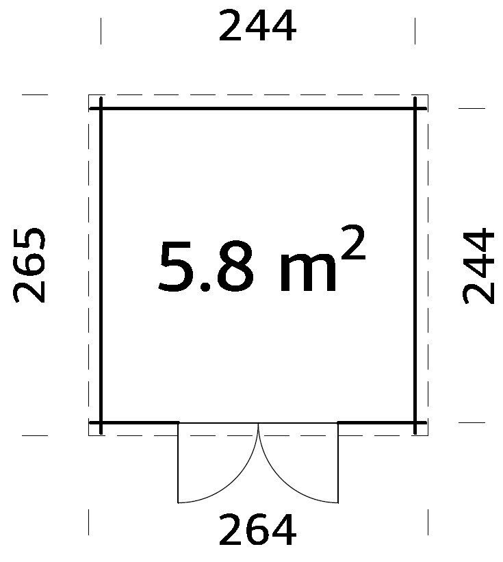 Gartenhaus Aktion 77