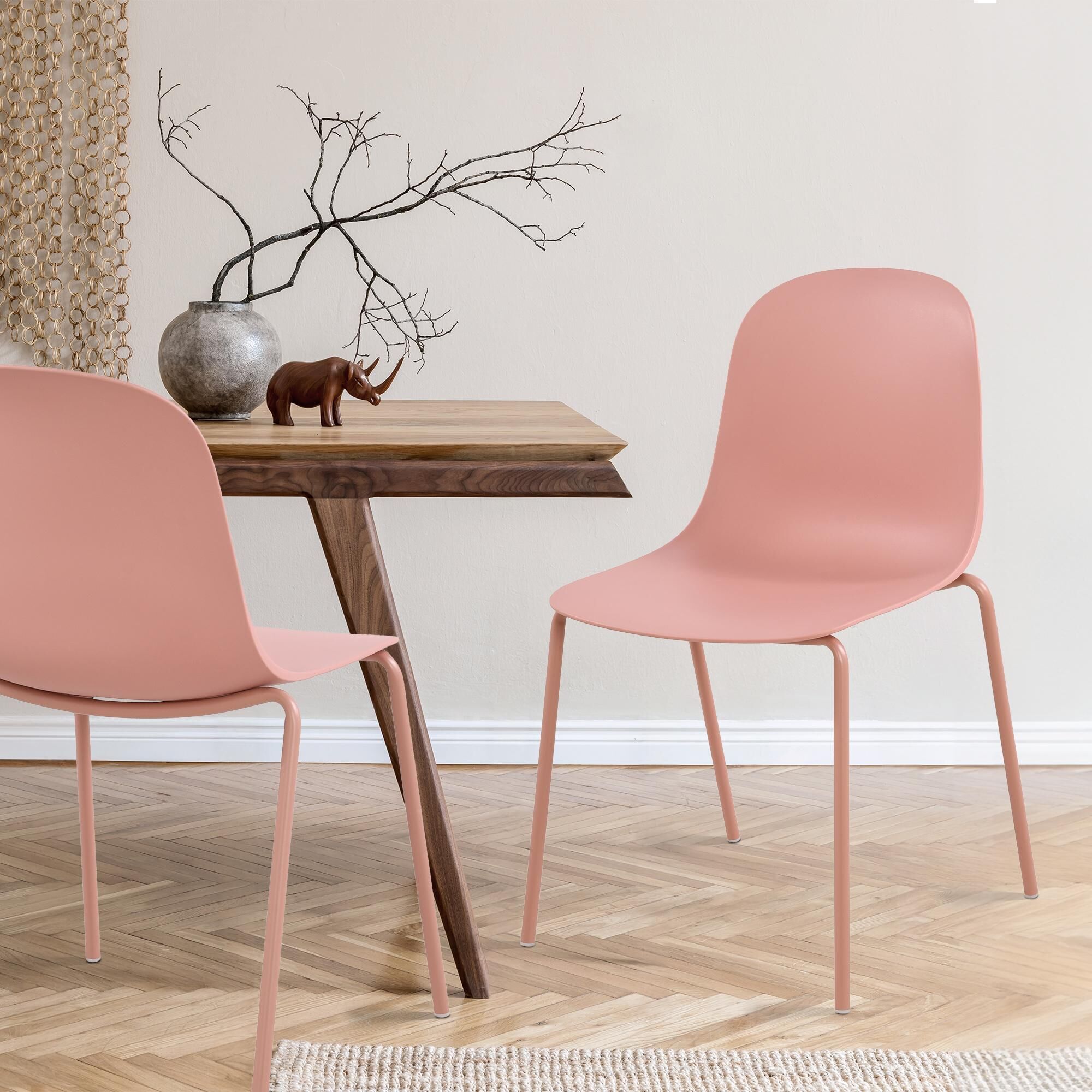 2er Set Stuhl Hardin, pink