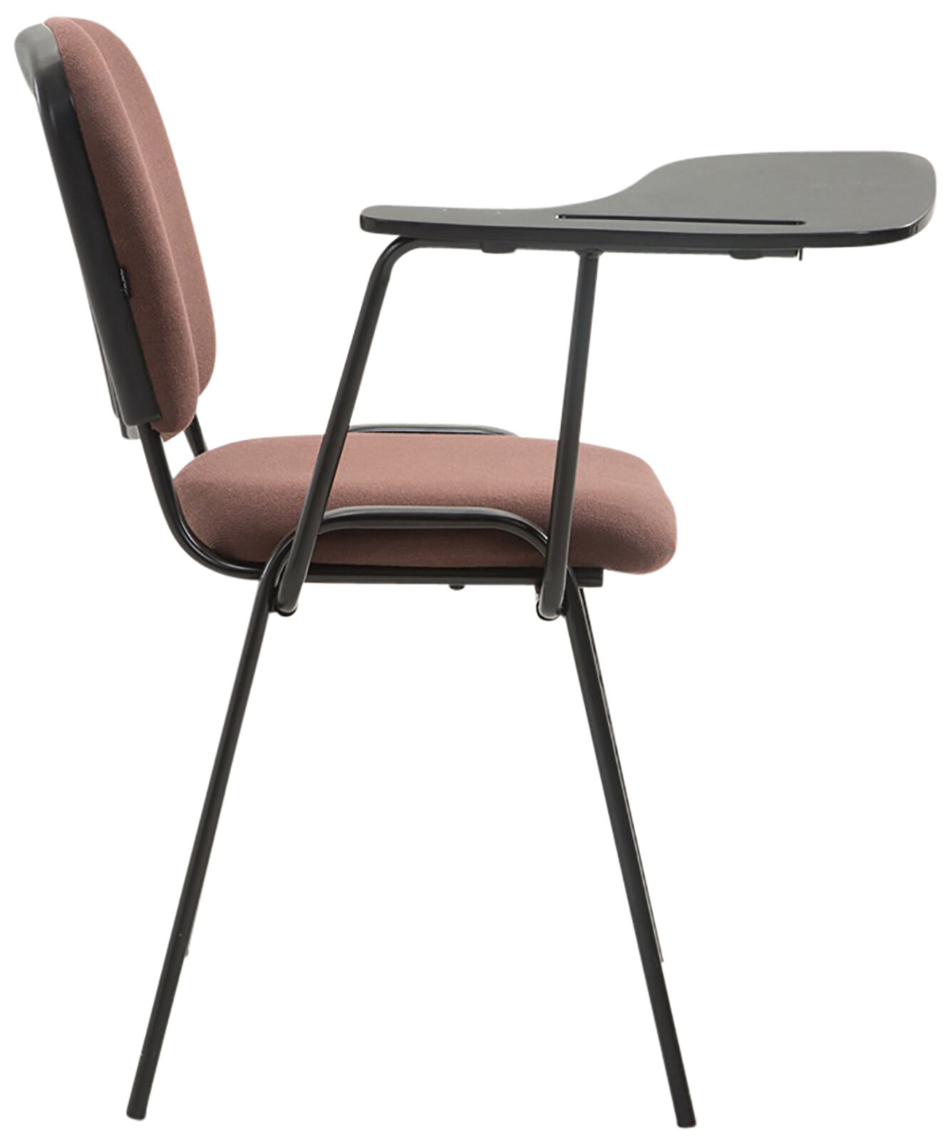 4er Set Stühle Ken mit Klapptisch Stoff, braun