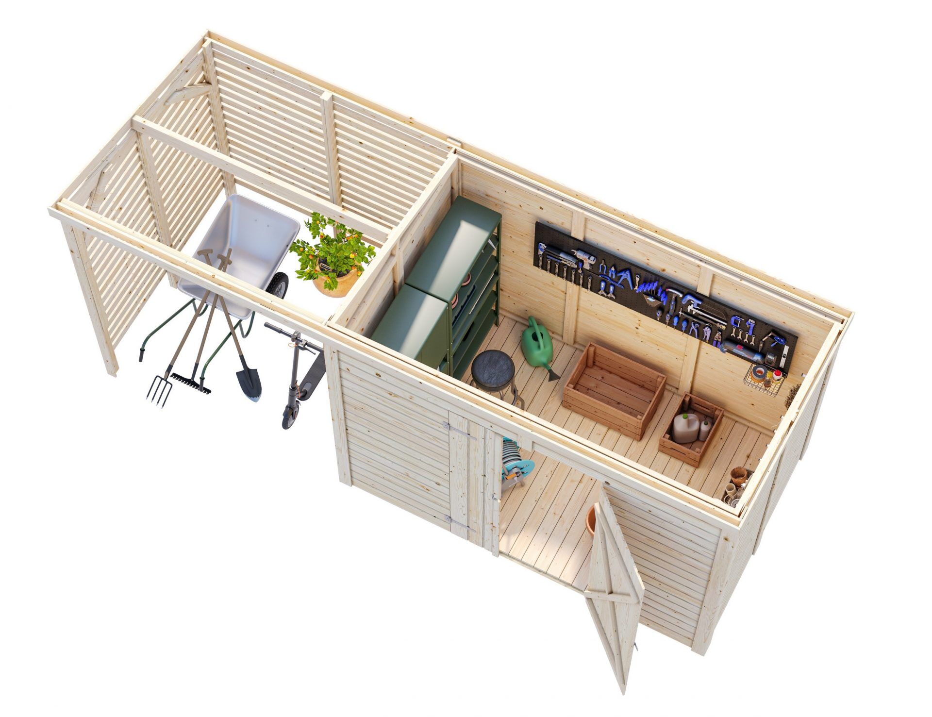 Palmako Gerätehaus Leif 4,5+2,9 m²