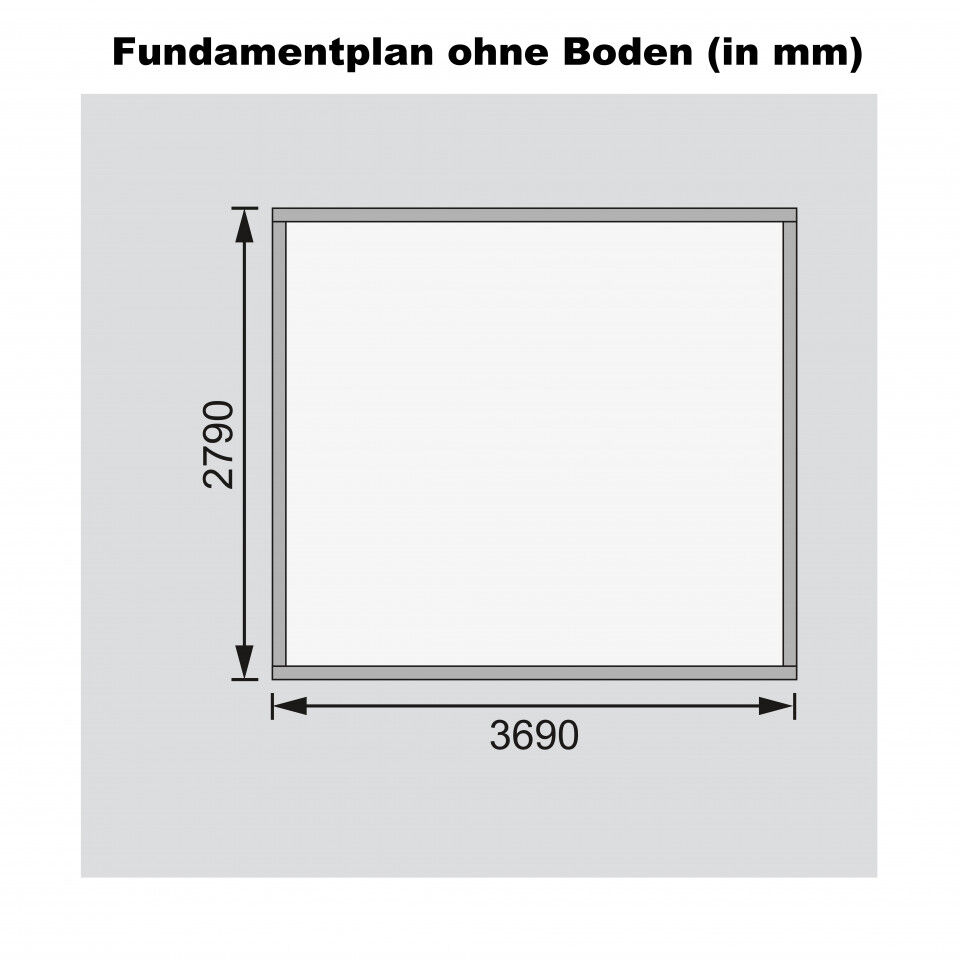 Pultdach Gartenhaus Trittau 5 natur