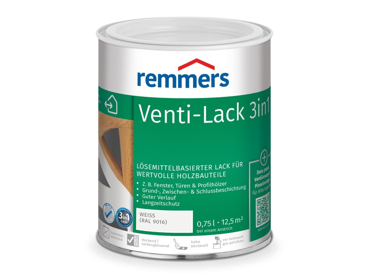Remmers Venti-Lack 3in1 0.75 l weiß (RAL 9016)