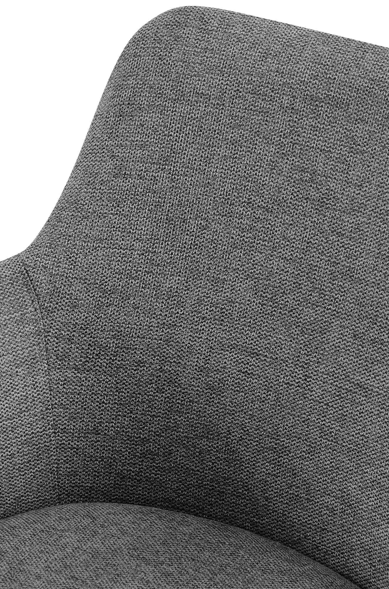 2er Set Esszimmerstuhl Olema Stoff, grau