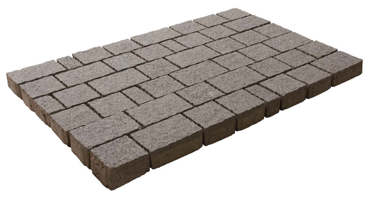Pflasterstein Mehrformatpflaster Capriccio granitgrau mittel Stärke 8 cm