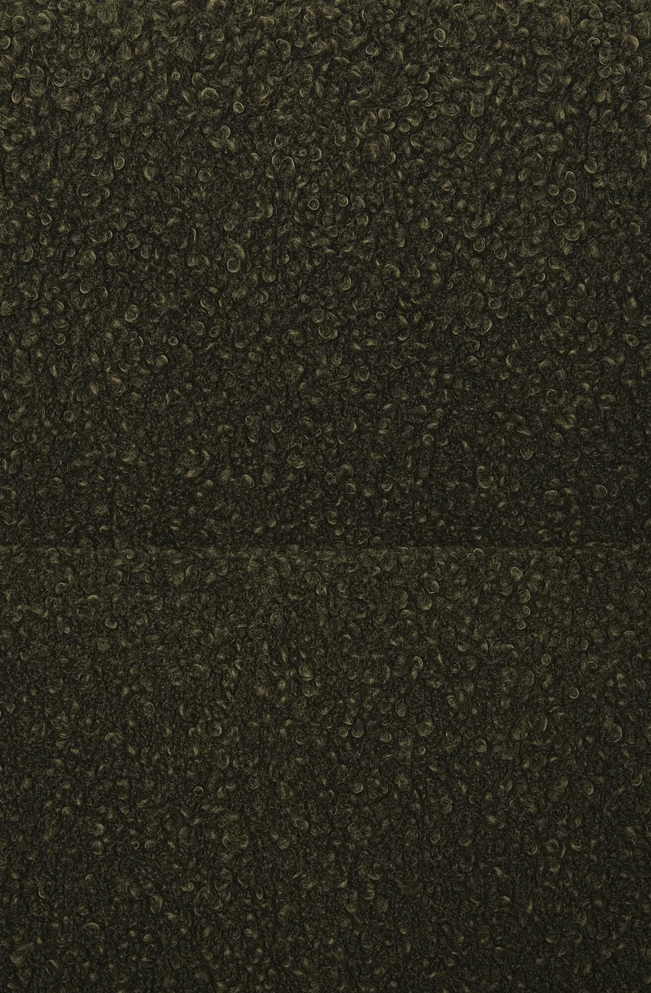 Esszimmerstuhl Merlinda Stoff Teddy, dunkelgrün