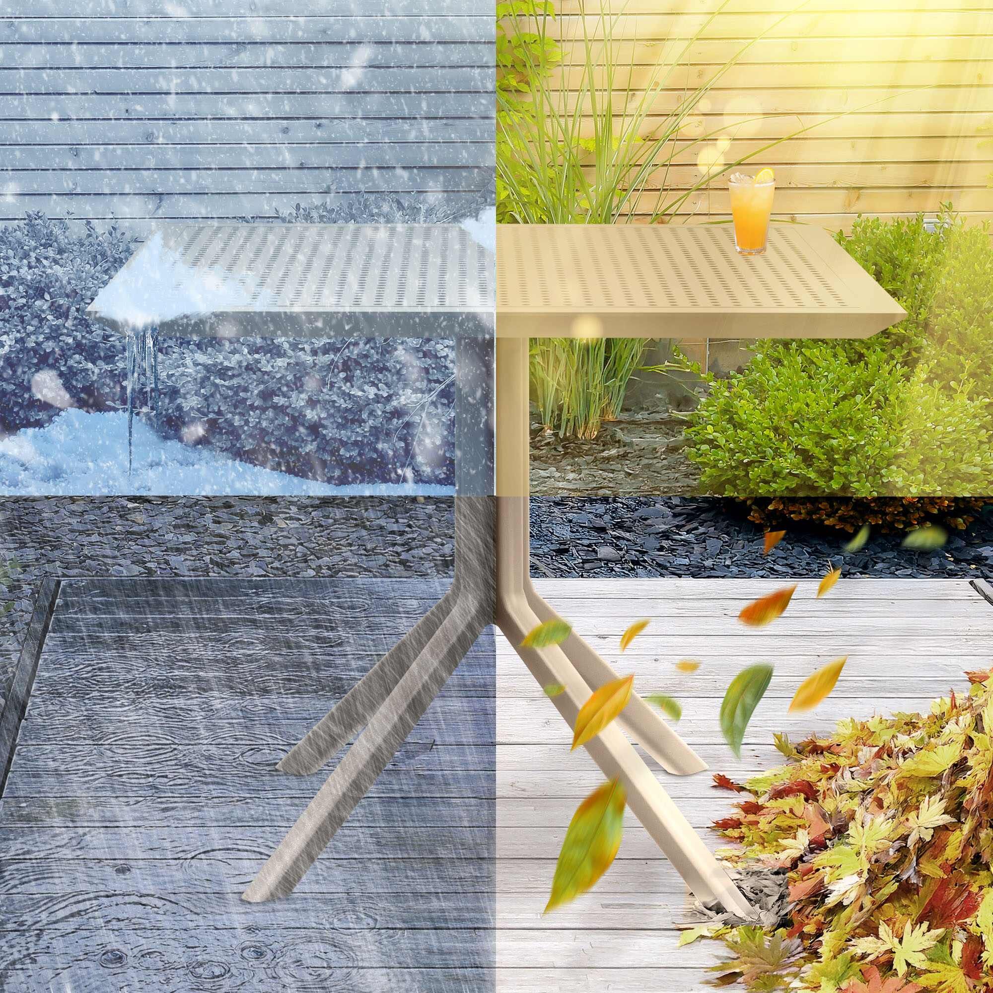 Tisch Sky 80 cm, taupe