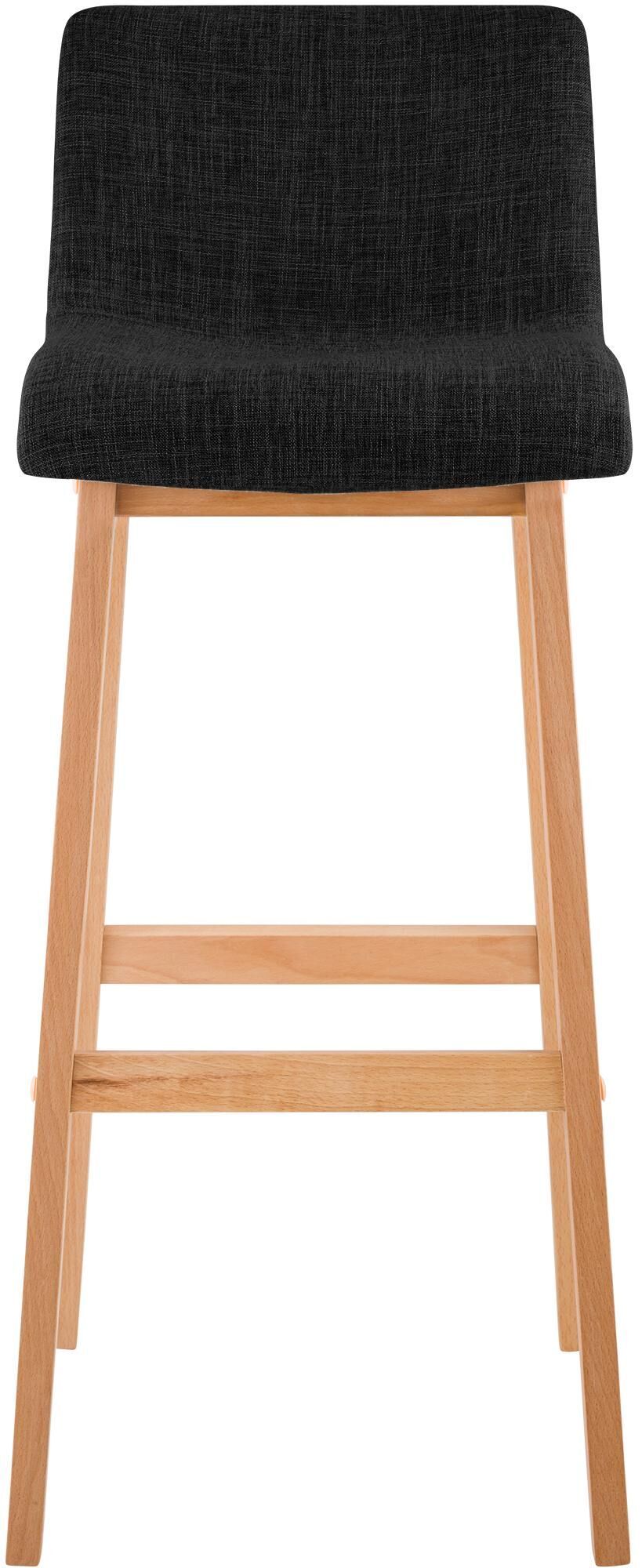 2er Set Barhocker Hoover Stoff Natura, dunkelgrau