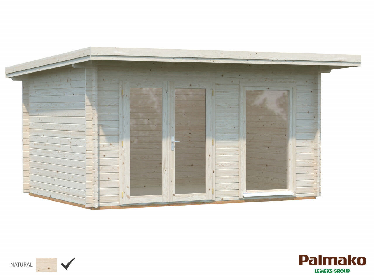 Palmako Pultdach Gartenhaus Heidi 11,7 m²