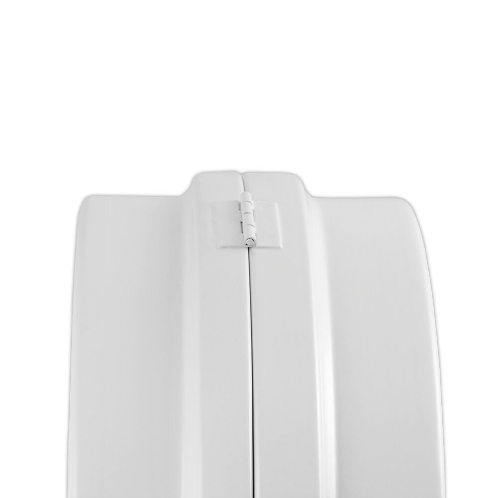 Retrolook Bahnhofsuhr Weiß zweiseitig