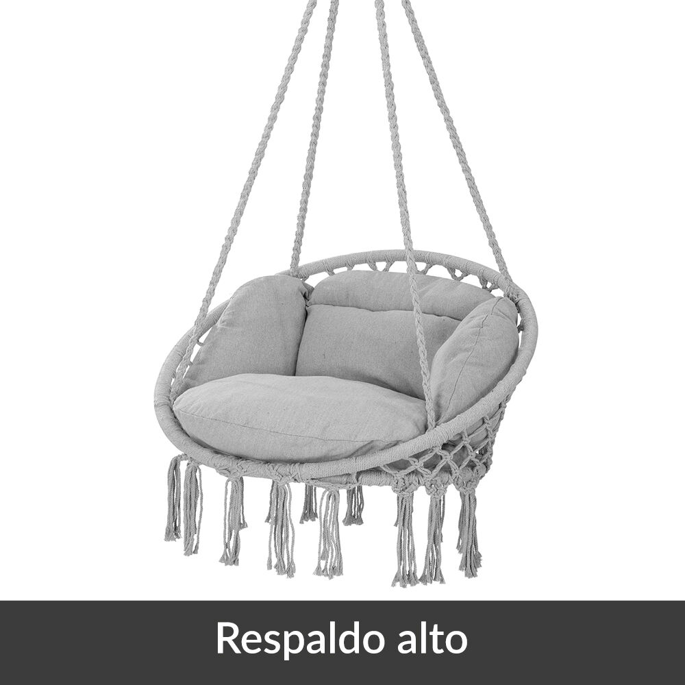 Hängesessel Hellgrau 80x60x140cm