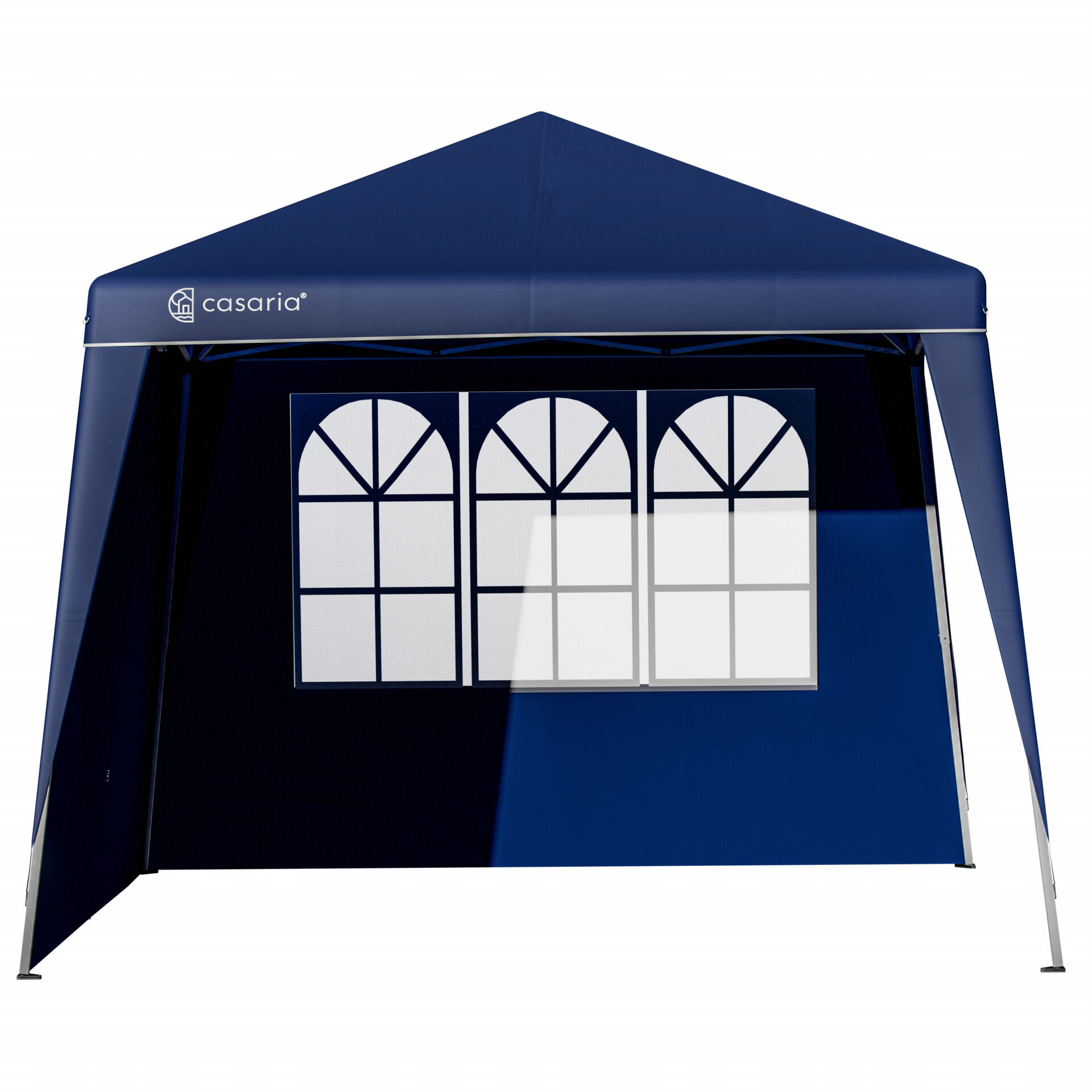 Seitenwand Faltpavillon Capri 2er-Set Blau 3x3m
